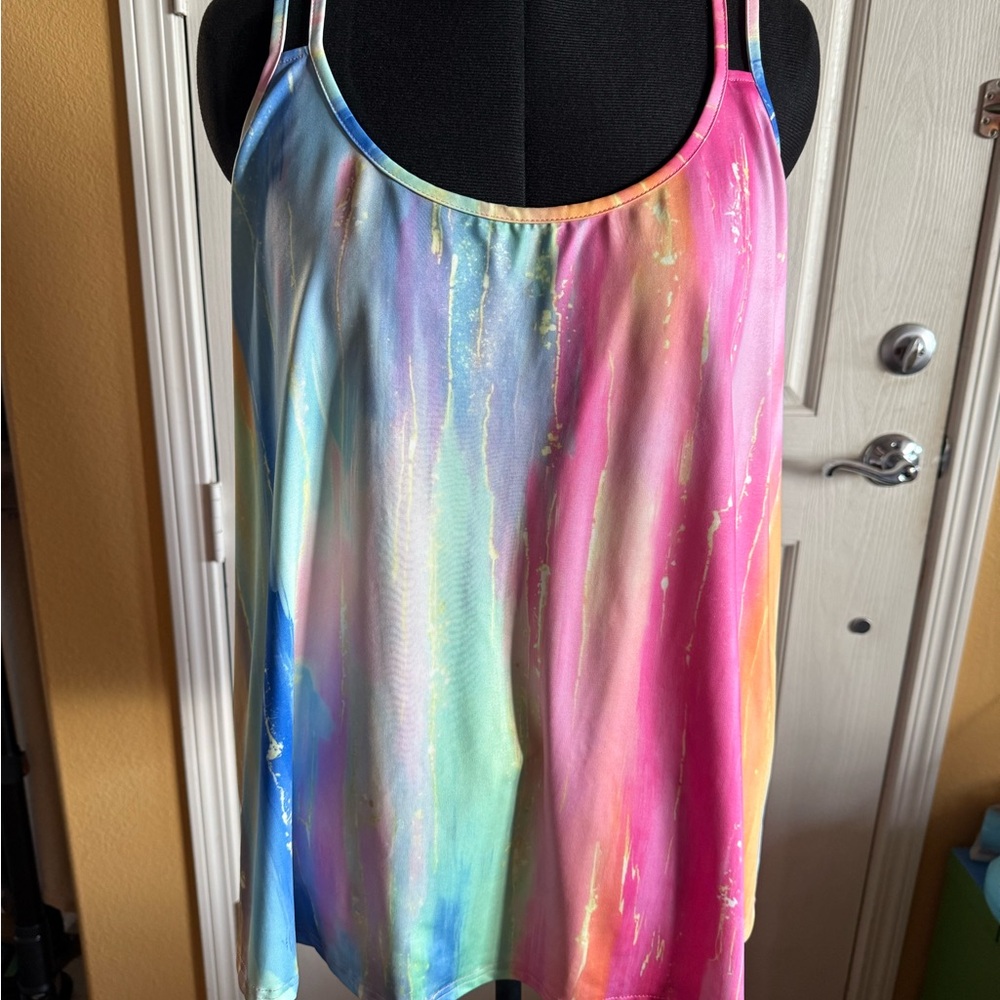 Vibrant Tie-Dye Tank Top 3XL